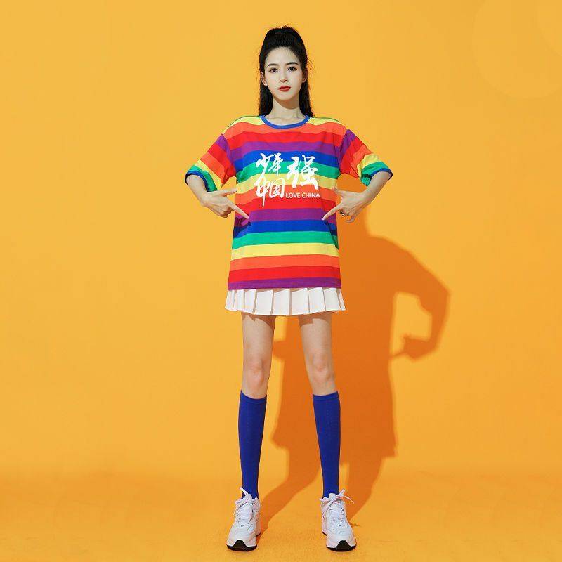 500987 colour shirt + 6820 white dress